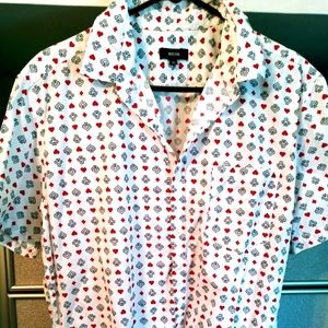 Mens button down cotton shirt